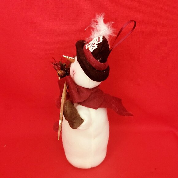 ATM Snowman Plush Ornament Christmas Decor - Picture 6 of 11